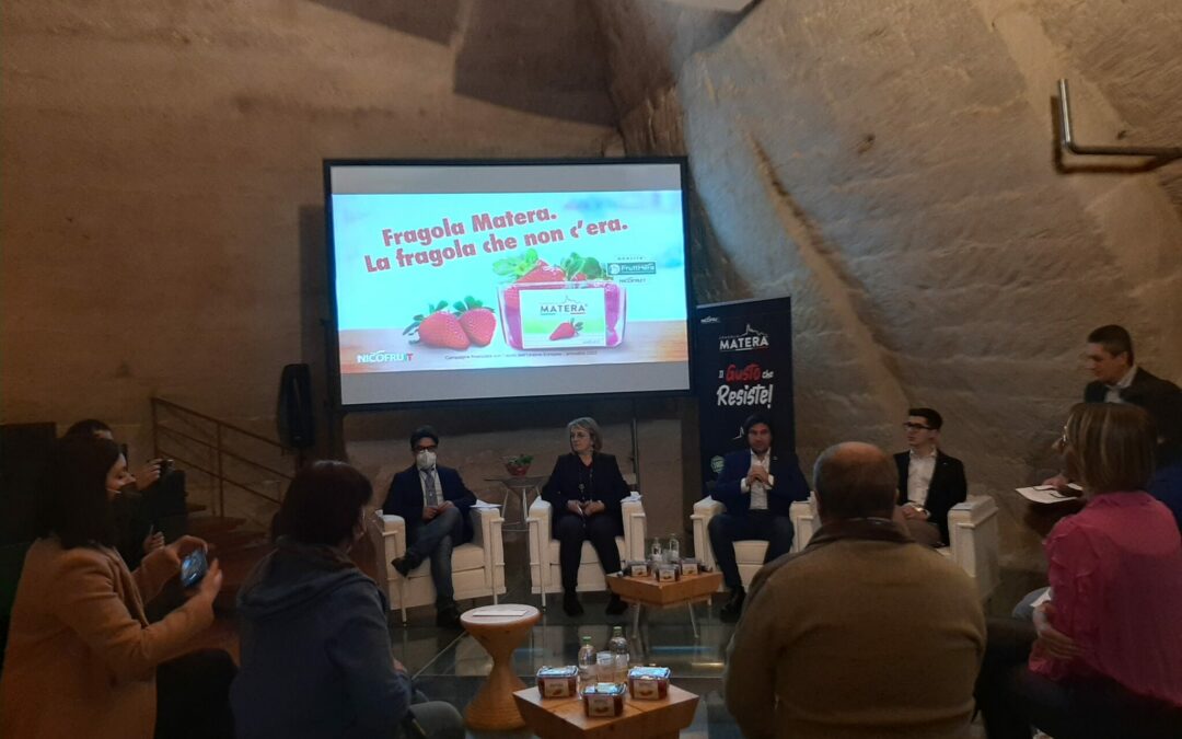 Numeri record per “Fragola Matera®”: cinque milioni e mezzo di cestini commercializzati in tutta Italia in un anno. E ora arriva lo spot