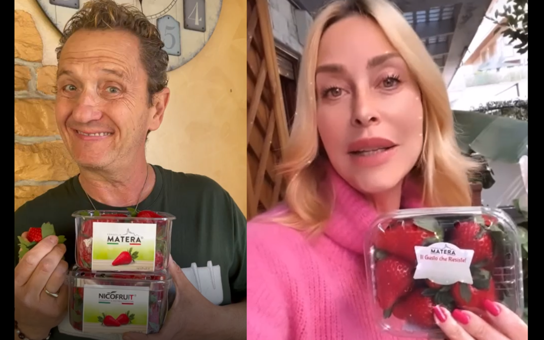 “Fragola Matera®”, un’esclusiva Nico Fruit della OP Frutthera Growers Società Cooperativa Agricola di Scanzano Jonico, conquista Stefania Orlando ed Enzo Salvi