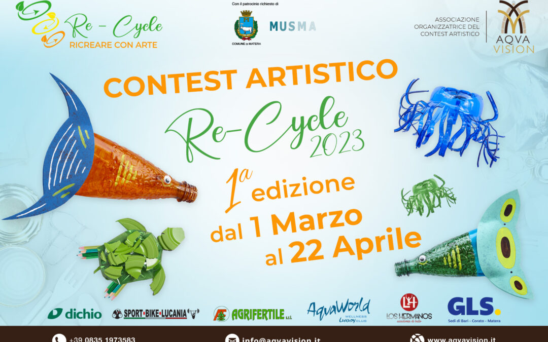 “Re-Cycle: ricreare con arte”: a Matera contest artistico promosso dall’associazione culturale AqvaVision